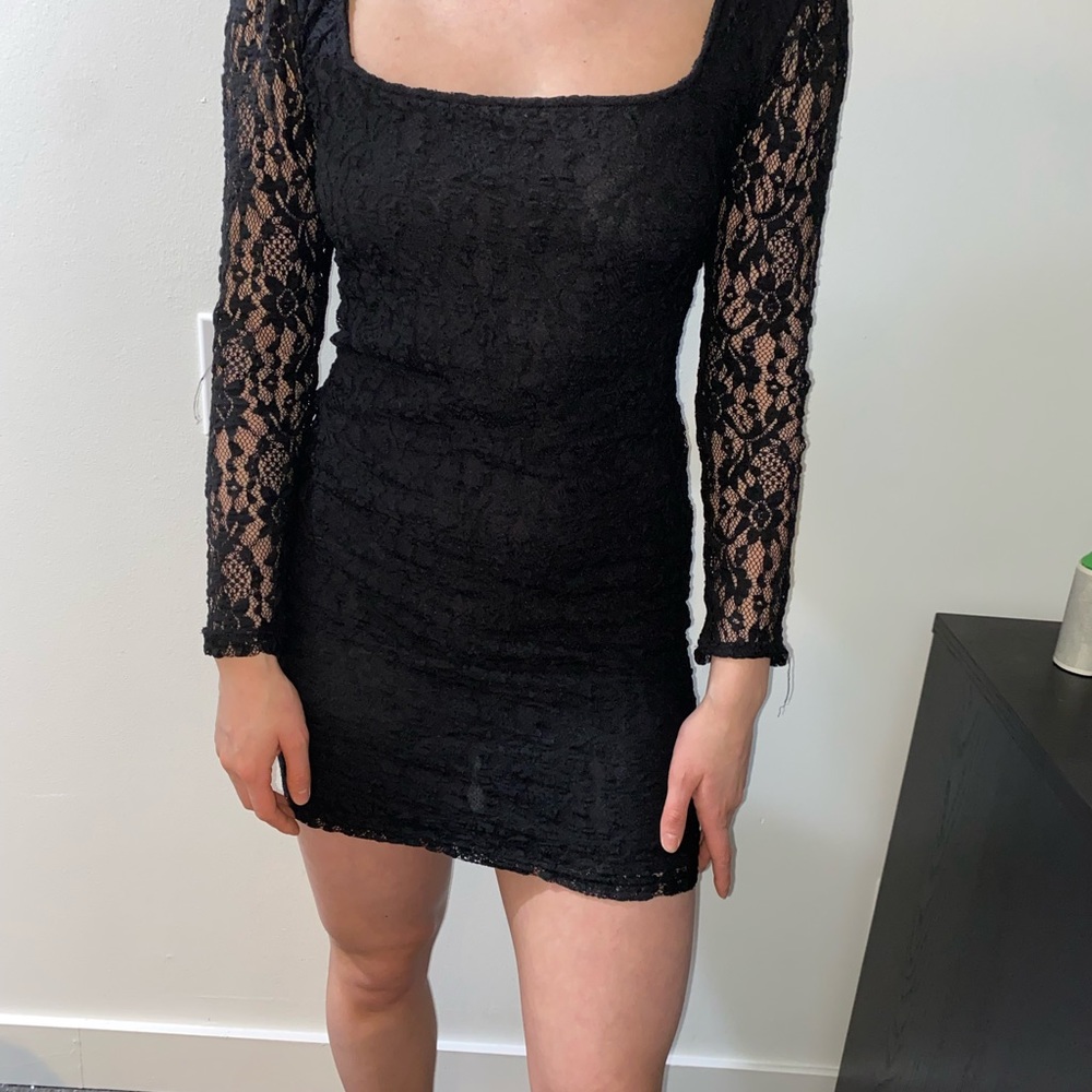 Urban Outfitters Lace Little Black Dress